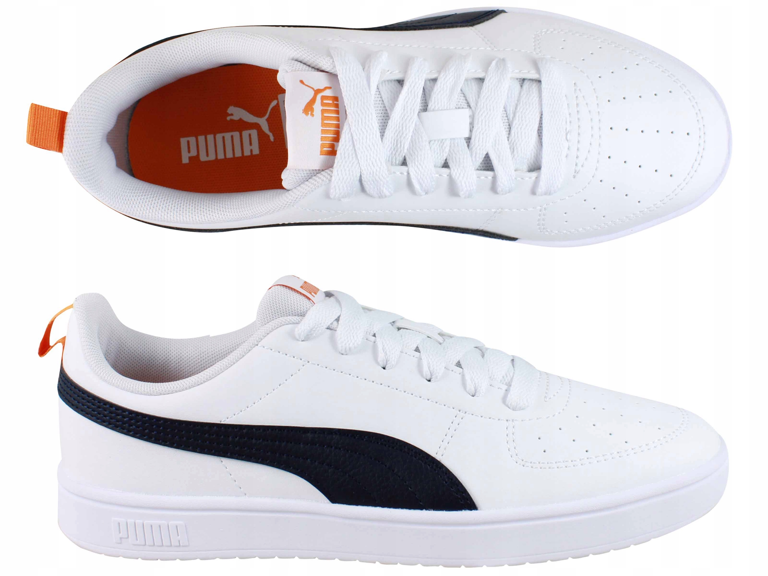 buty Puma Rickie Jr Puma White-New Navy-