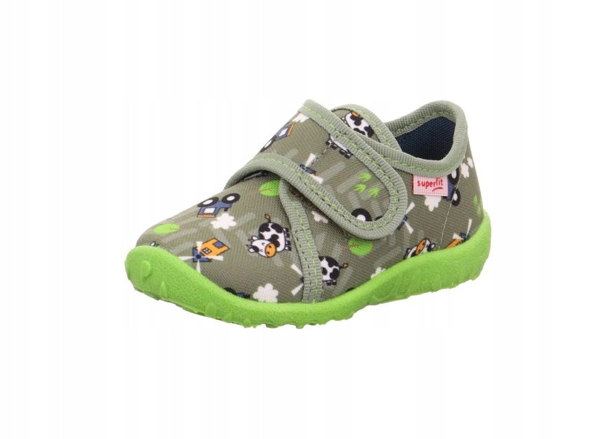 Kapcie Superfit Spotty zielony farma r 24