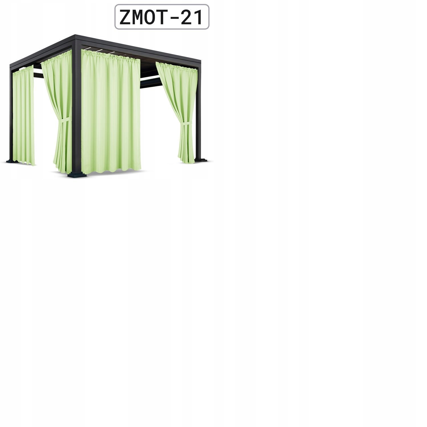 ZASŁONY NA TARAS 155x200 ZASŁONA OGRODOWA OGRODOWE Z TUNELEM WODOODPORNE Sezon całoroczny