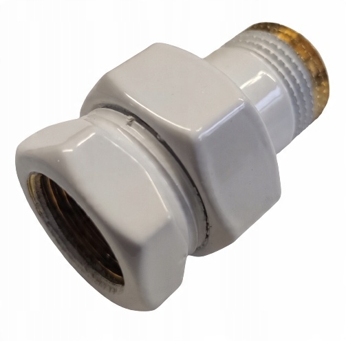 

Śrubunek 1/2" Mosiądz Prosty Biały O-ring