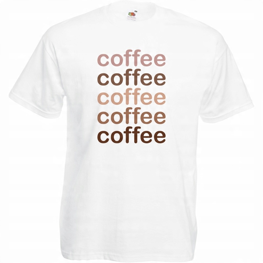 

Koszulka coffee kawa dla kawosza S biała