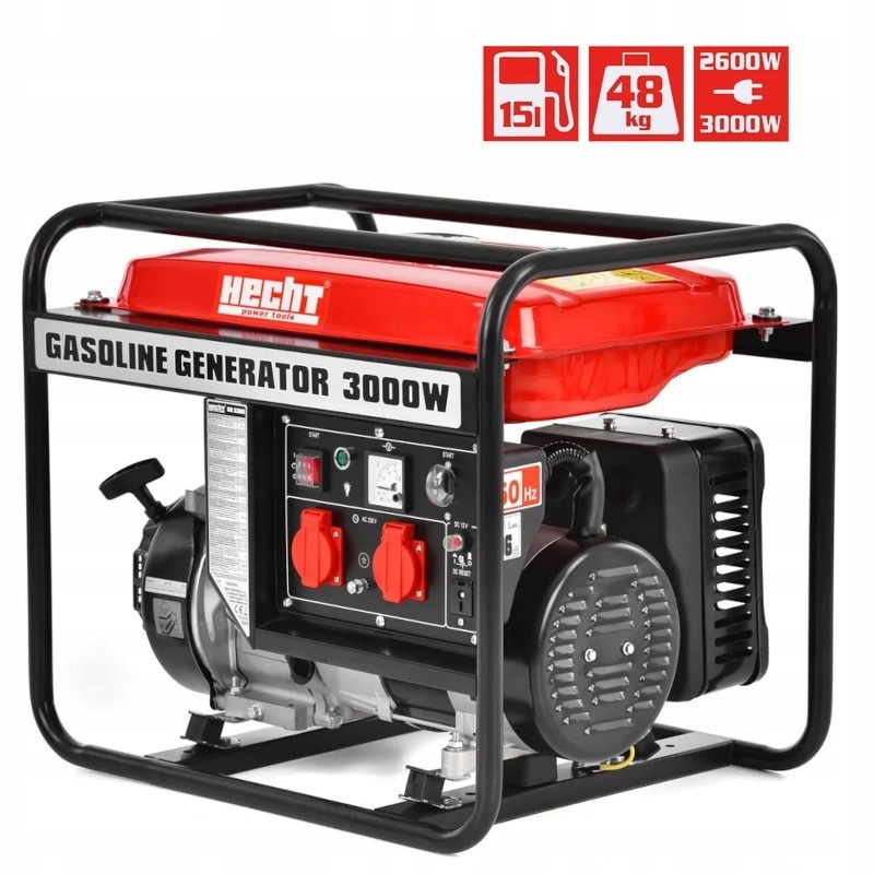 AGREGAT GENERATOR PRĄDOTWÓRCZY JEDNOFAZOWY HECHT GG3300 AVR 3000W BENZYNA EAN (GTIN) 8594061743720