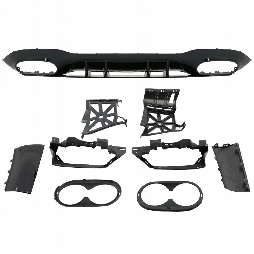 Dyfuzor tylny do MERCEDES A-Class (V177) Saloon 2018 - styl A45