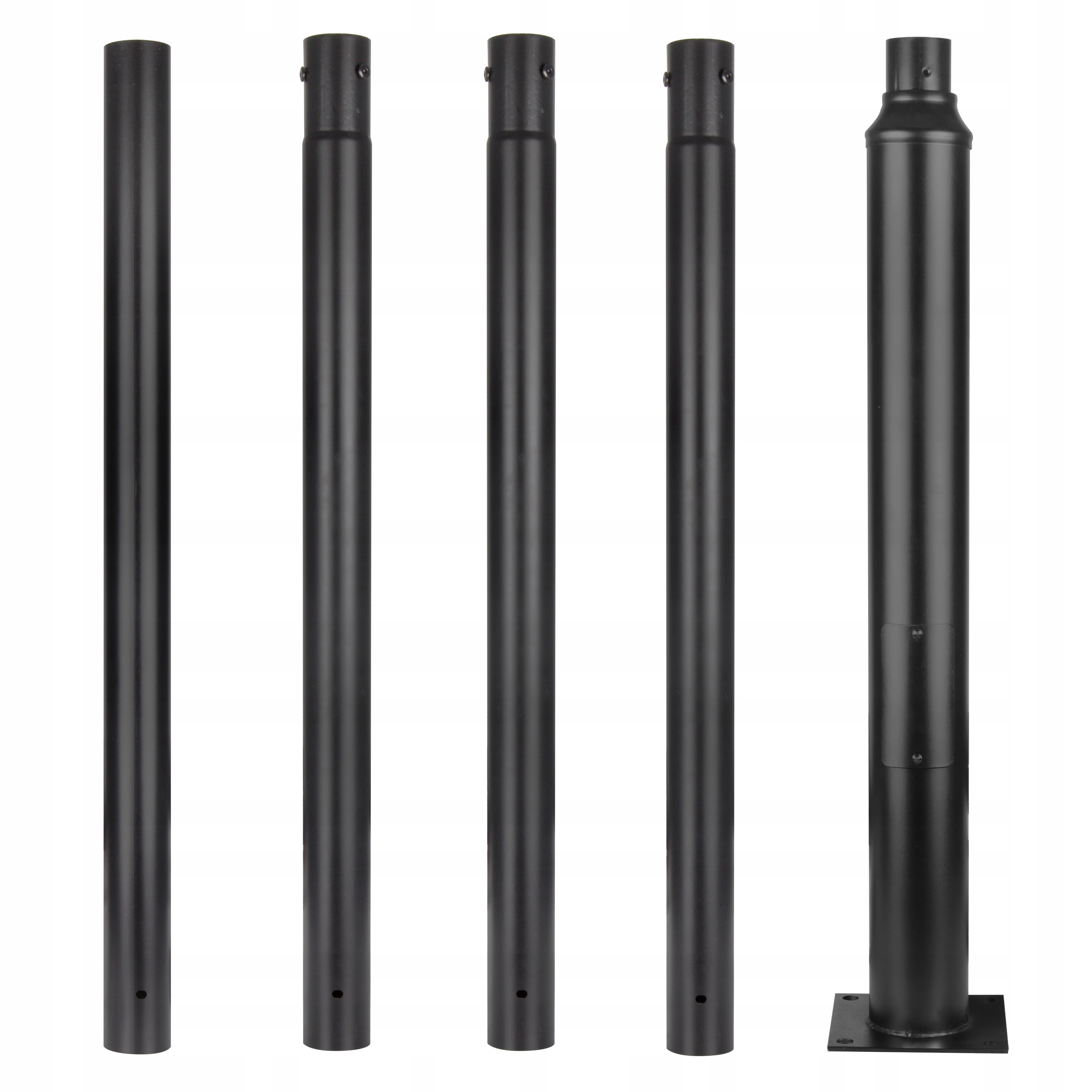 Stĺpik osvetlenia cestný stožiar 5M Ulická Lampa Lampáš Ø76 mm 20x20 cm