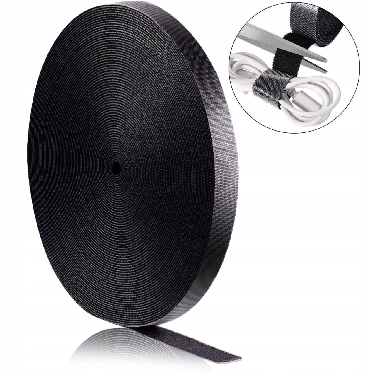 TAŚMA RZEPOWA ORGANIZER KABLI OPASKA RZEP 5m 20mm Stan opakowania oryginalne