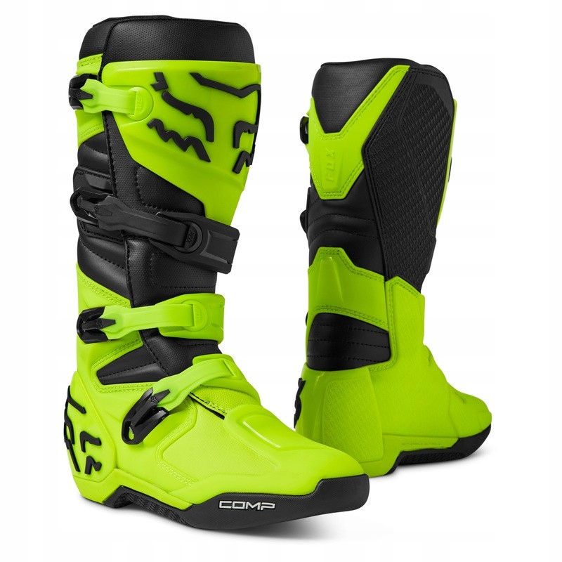 Crossové tretry Fox Comp Fluo Yellow 12/46.5 enduro