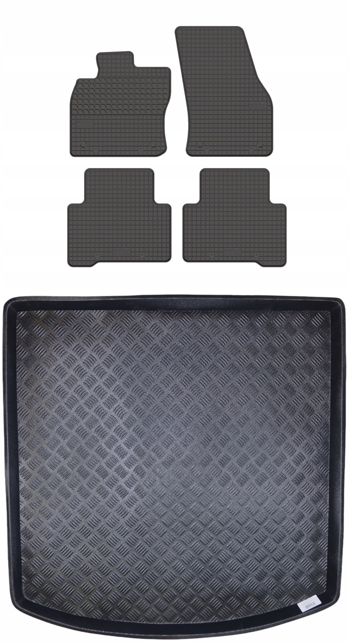 Koberce podložka do zavazadlového prostoru: Volkswagen Touran II 2003 2010