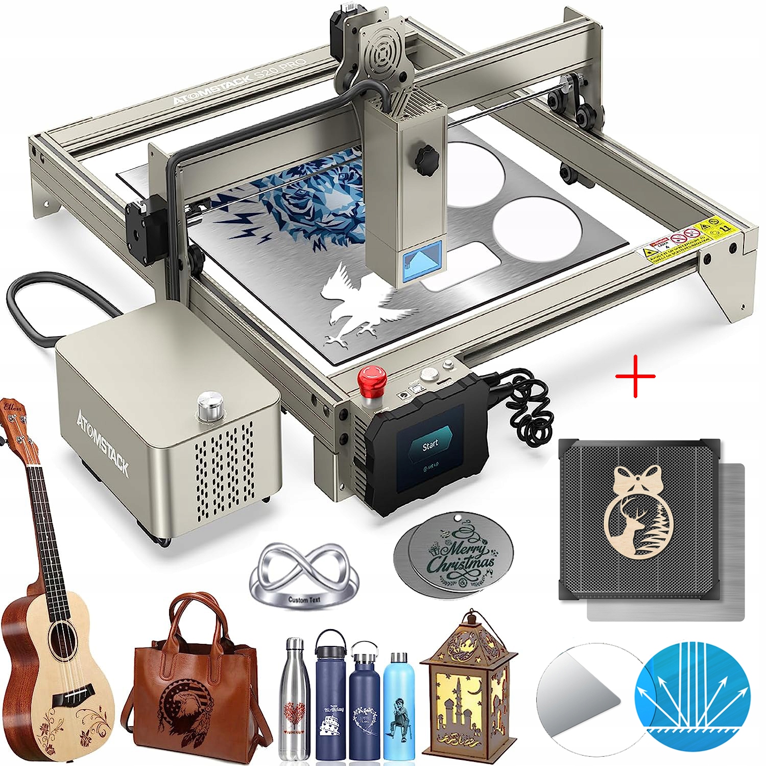 Grawer/wycinarka laserowa ATOMSTACK S20 Pro+XL Pad