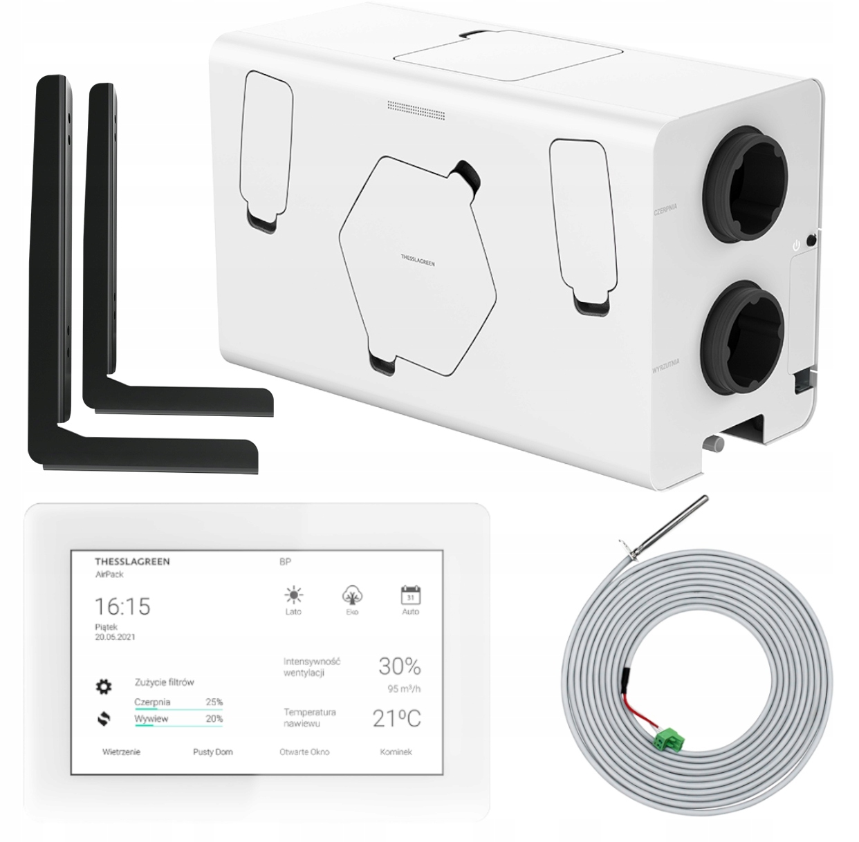 Комплект рекуператора THESSLA GREEN AirPack4 300h ENTHALPY с монтажом