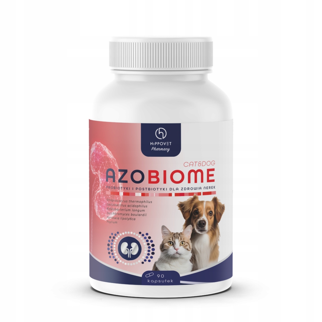 HIPPOVET PHARMACY AZOBIOME 50 KAPSUŁEK PIES KOT