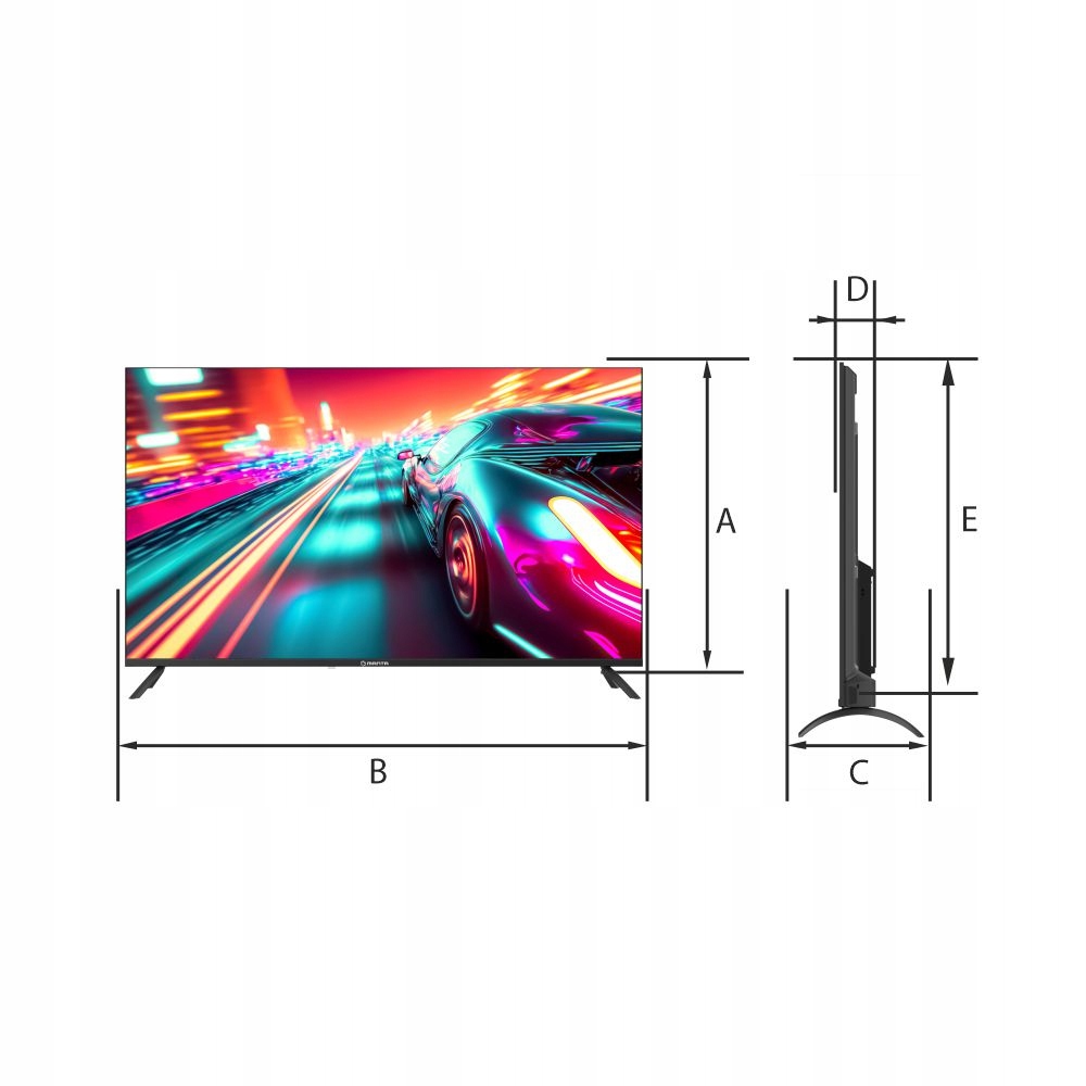 Telewizor 50 cali 4K LED HDR WiFi Android TV Manta Format HD 4K UHD