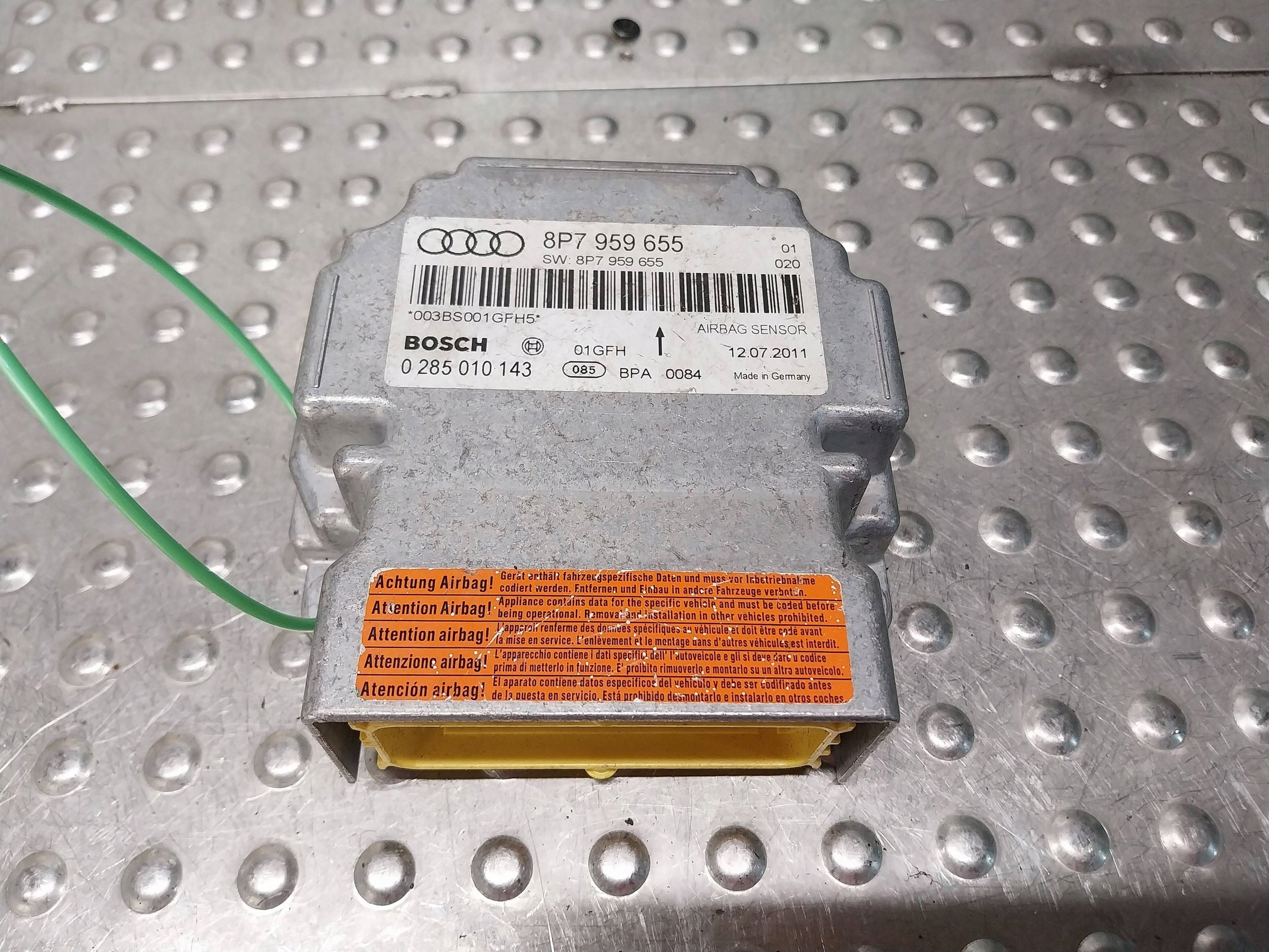 modulo SENSOR airbag airbag 8P7959655 0281010143 AUDI A3 8P