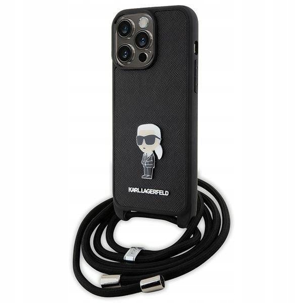 Pouzdro pro iPhone 15 Pro Max Karl Lagerfeld Crossbody Saffiano Monogram