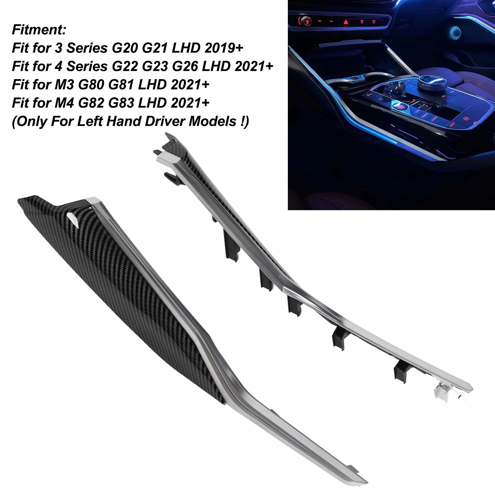 KONSOLI ŚRODKOWEJ LISTWY OŚWIETLENIA OTOCZENIA LED DO SAMOCHODU BMW SERII 3 Typ samochodu 4x4/SUV