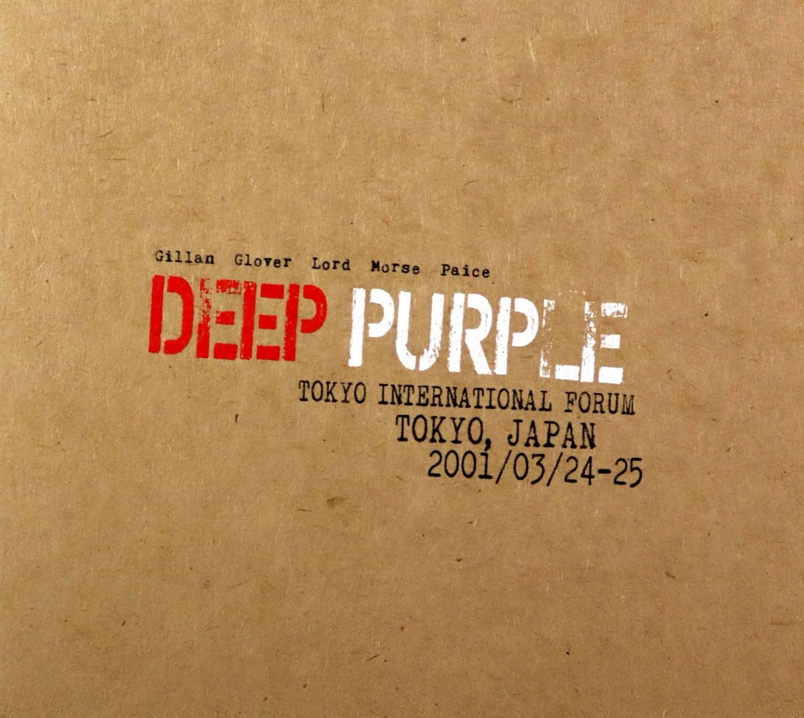 

Deep Purple: Live In Tokyo 2001 (digipack) (2CD)