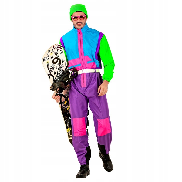 Kostým Snowbordzista Zima Snowboard Kombinéza XL