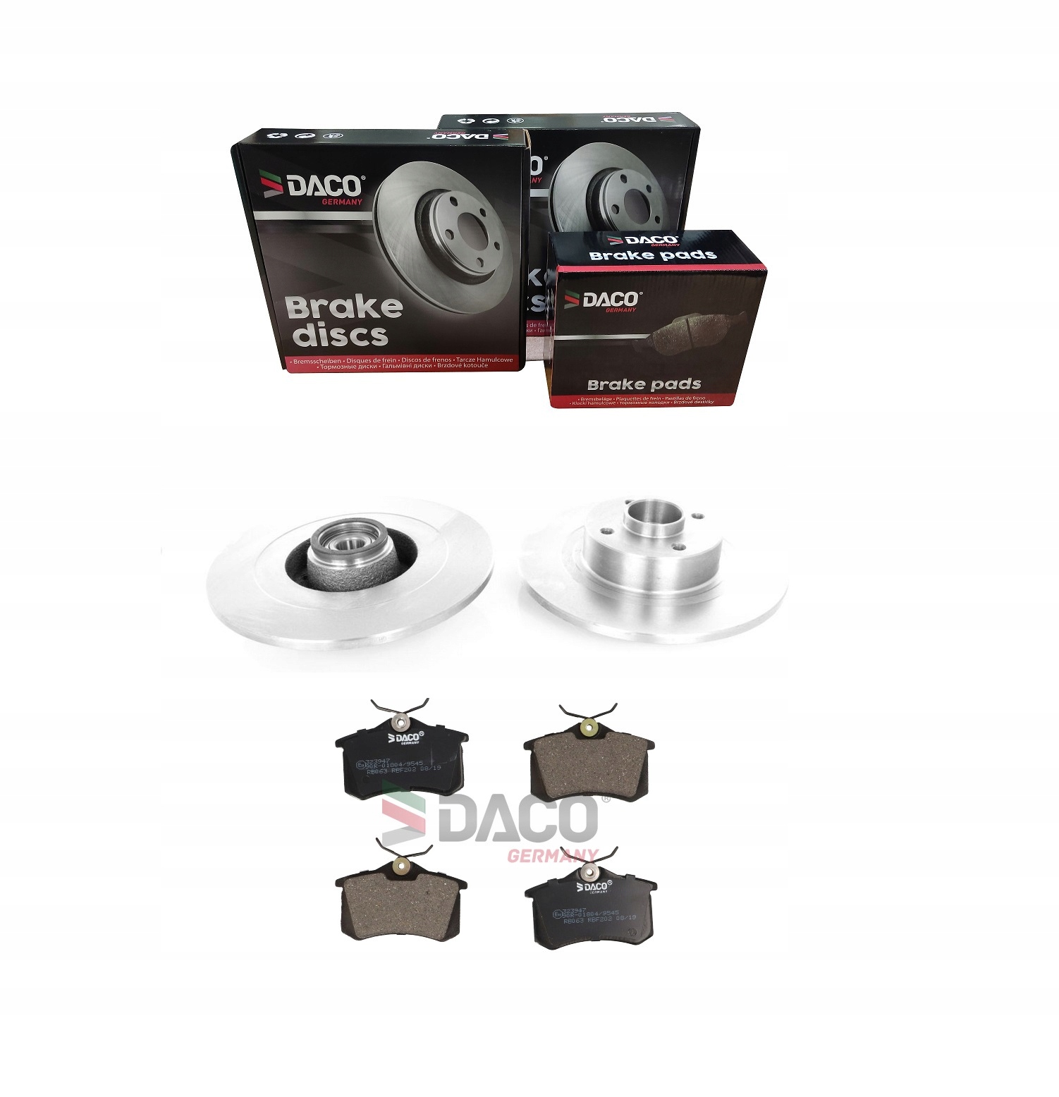 Tarcze + Klocki SCENIC II MEGANE II KOMBI TYŁ DACO SUPER JAKOŚĆ