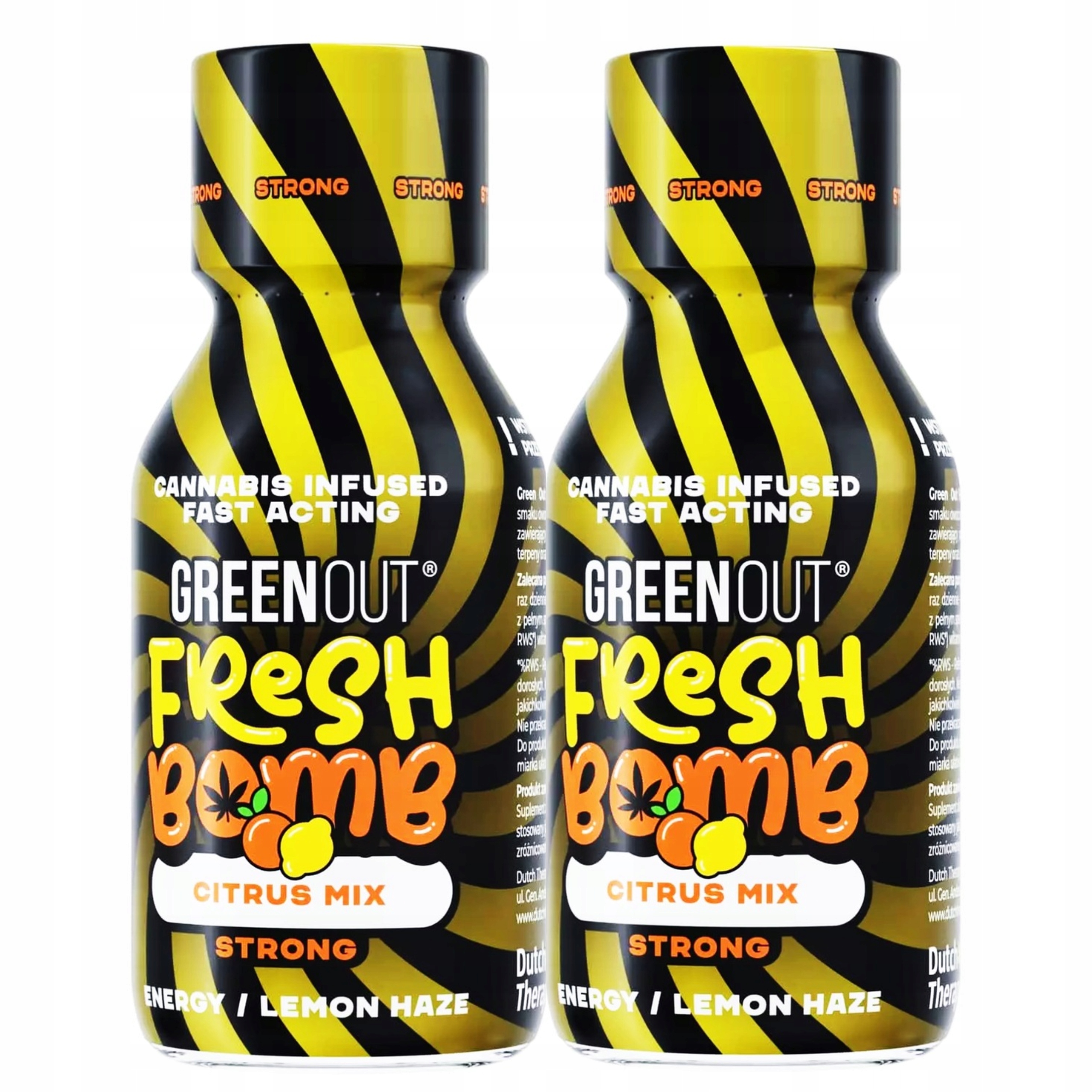 

Green Out Fresh Bomb Strong Citrus Shot Cbd 100ml
