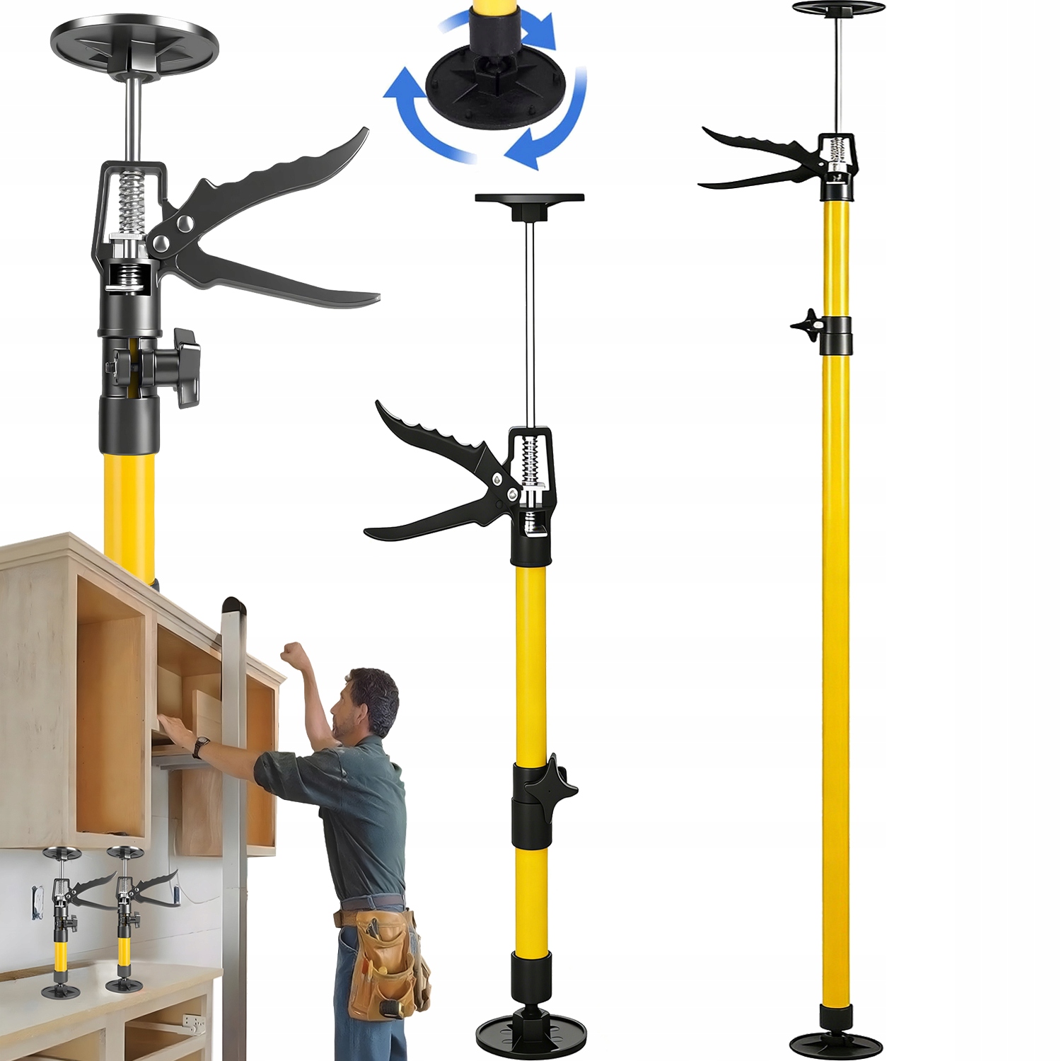 Rozpěrka, Rozpěrka Pro Montáž Zárubní, Dveří, Nastavitelná Délka 115-290 CM