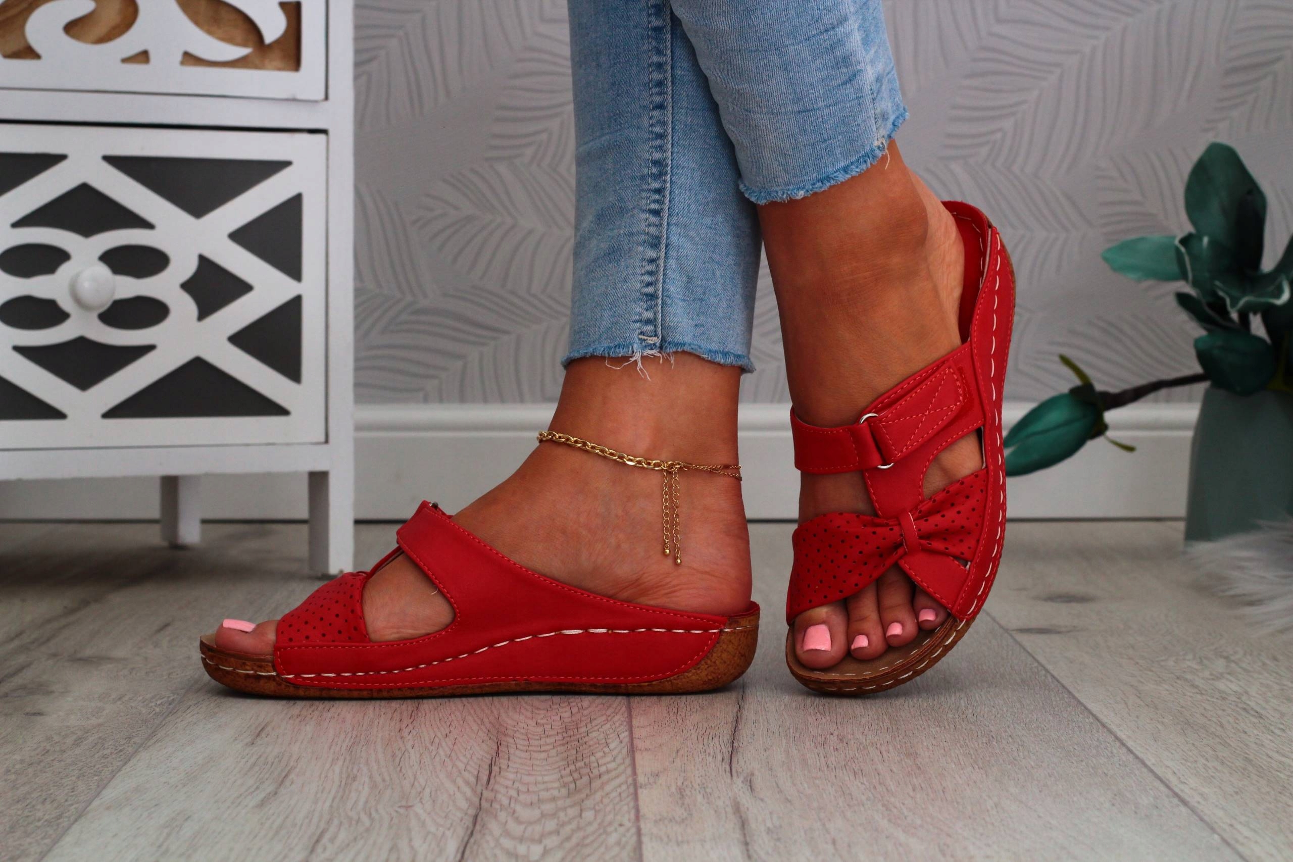 DAMSKIE KLAPKI LEKKIE WYGODNE SZYTY SPÓD Długość wkładki 24 cm