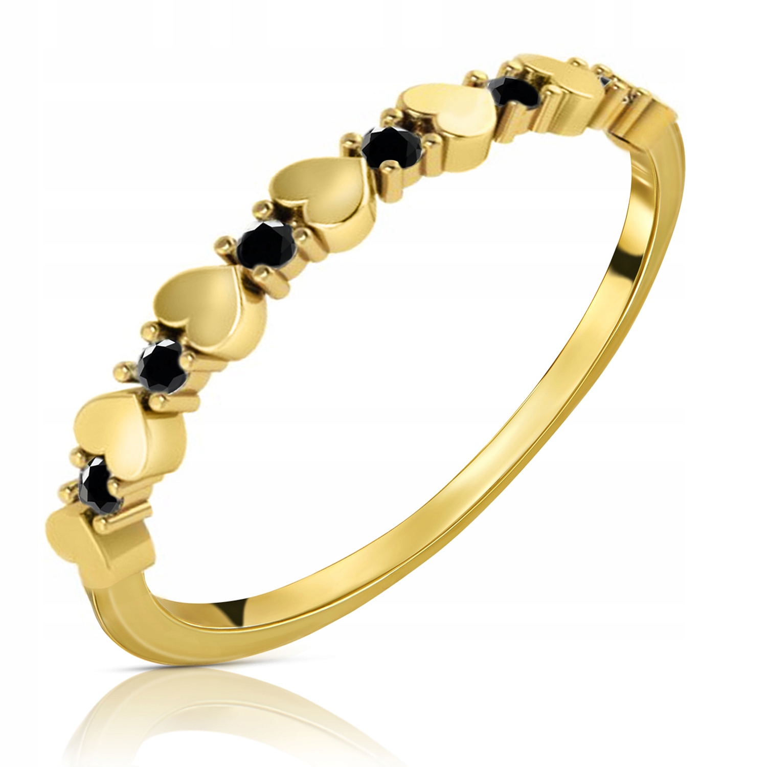 

Złoty Pierścionek Zaręczynowy Serce 333 8K r20