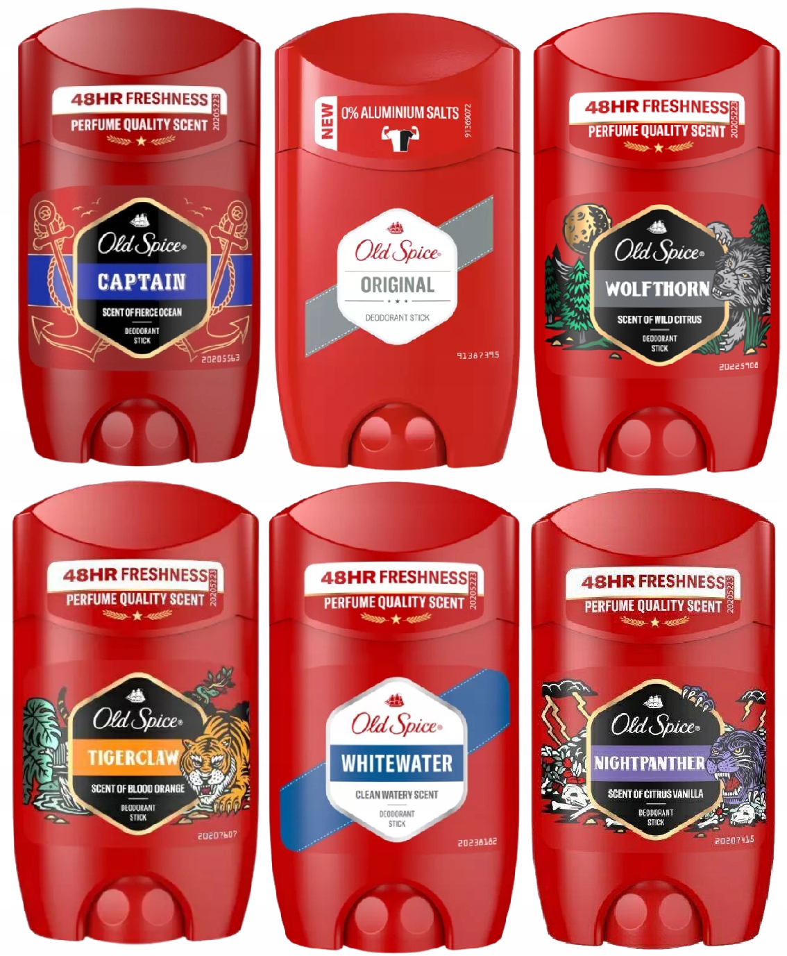 Pánský antiperspirant deodorant tyčinka Old Spice 50 ml, sada 6 ks