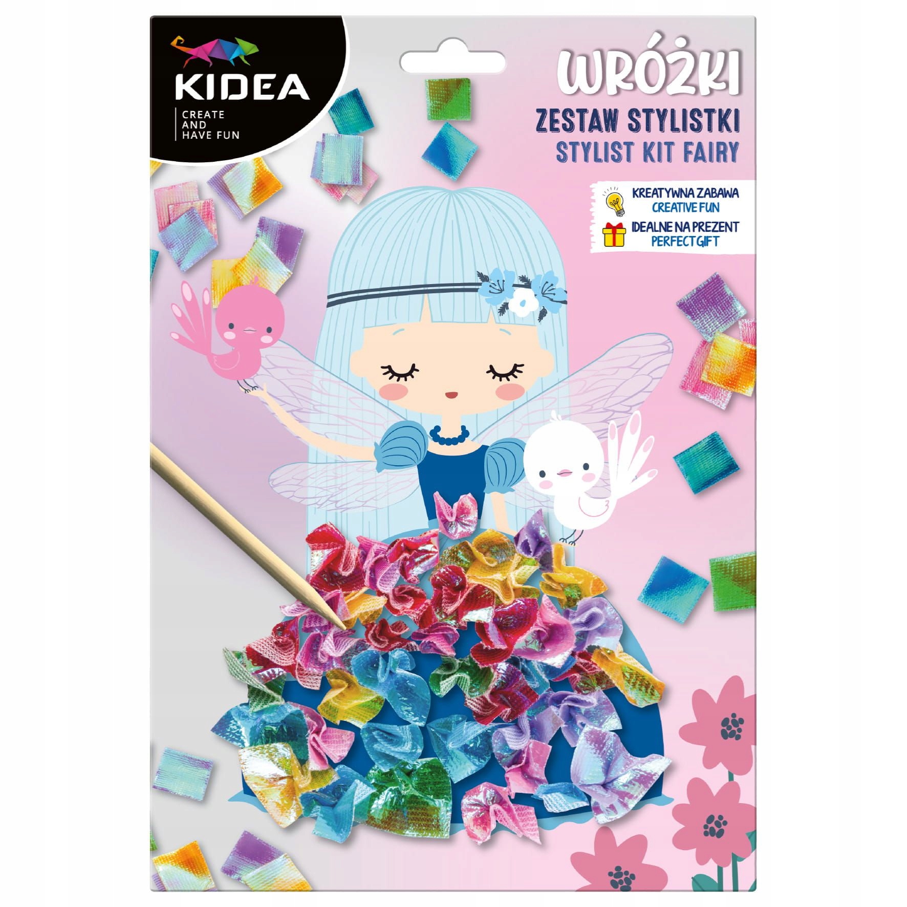 STYLISTKA ZESTAW KREATYWNY MAGICZNY ŚWIAT MODY KIDEA SZABLONY Z WRÓŻKAMI EAN (GTIN) 5901130104581