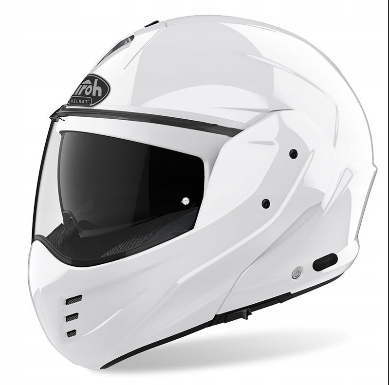 Airoh Čeľusťová Prilba (flip Up) Mathisse 3 Farba Biela Lesk Veľkosť M (szc)