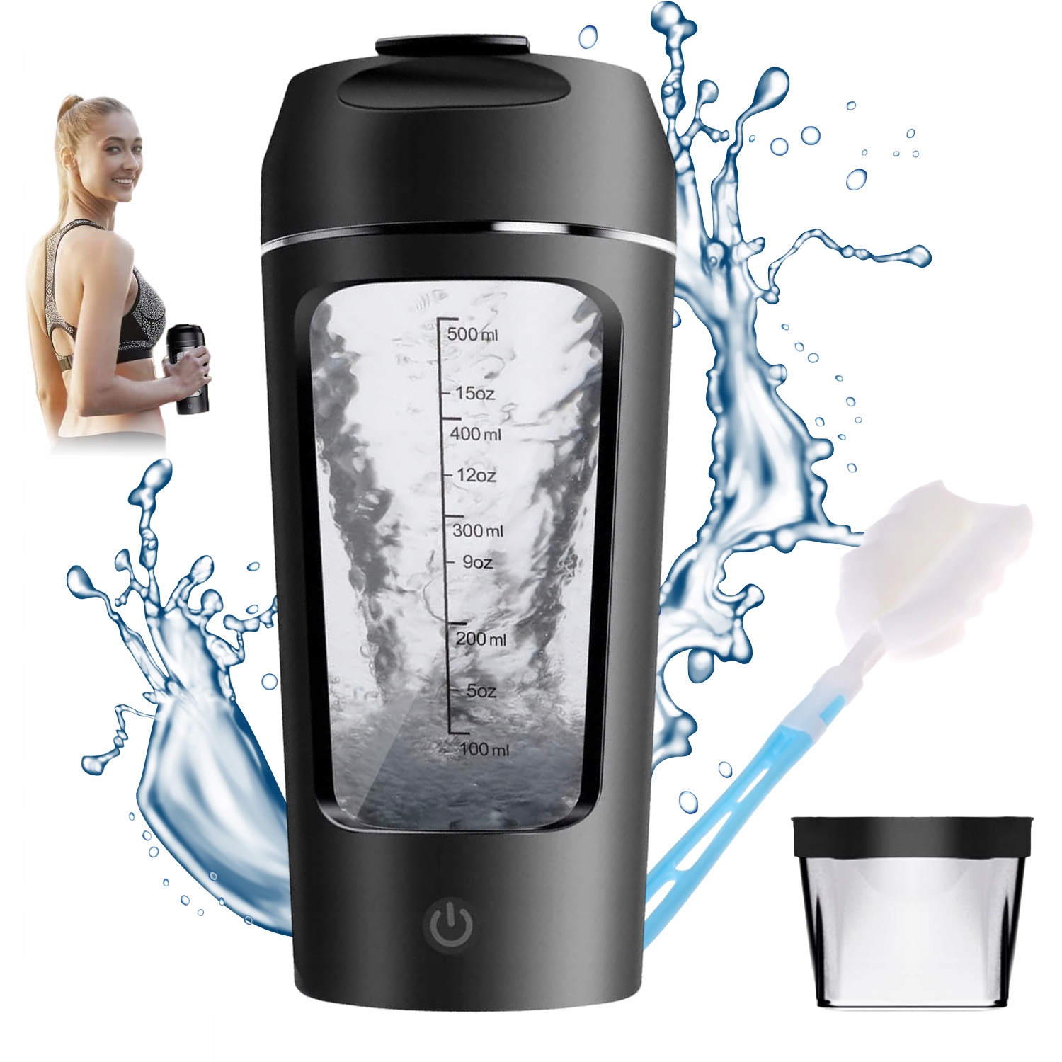 Elektryczny Shaker Siłownię Do Odżywek Kubek Do Mieszania 650 ML