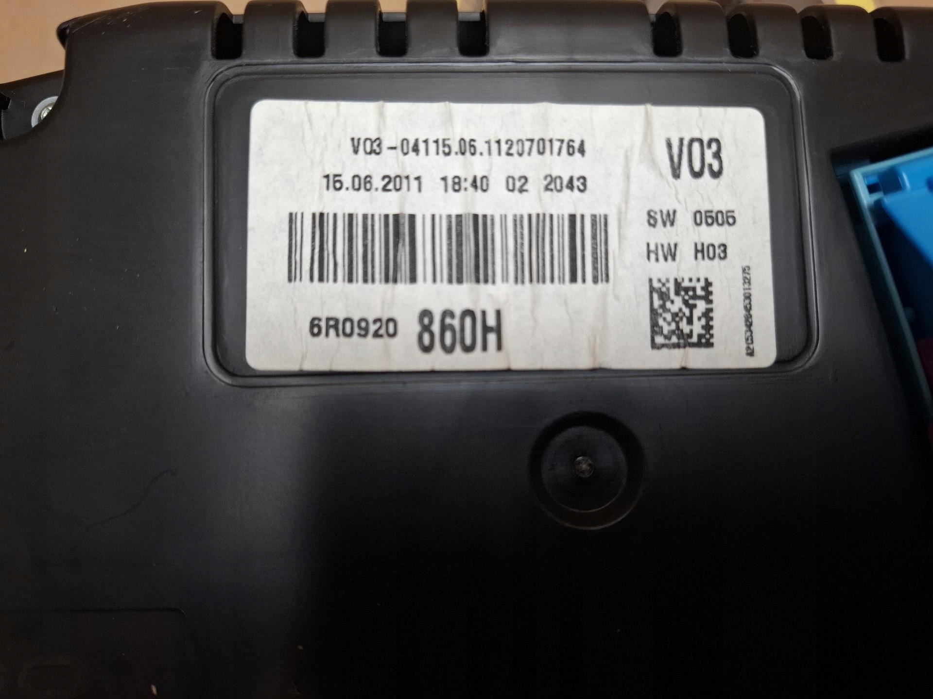 dials Volkswagen Polo 5 2011 A2C53332250