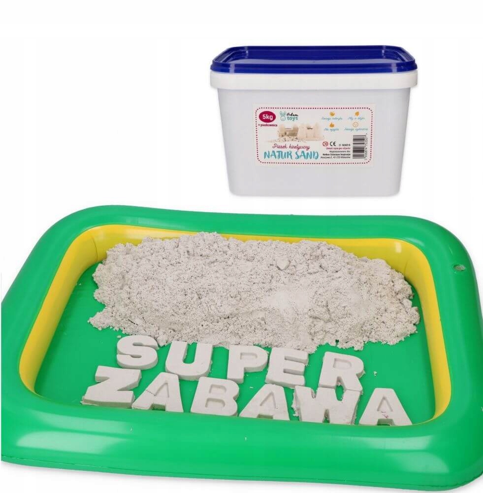 

Piasek kinetyczny polski 5 kg z piaskownicą