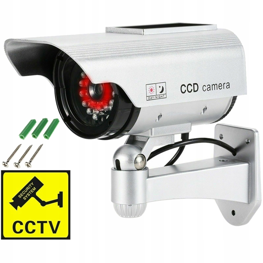 ATRAPA IMITACJA KAMERY MONITORINGOWEJ SOLARNA LED Stan opakowania oryginalne