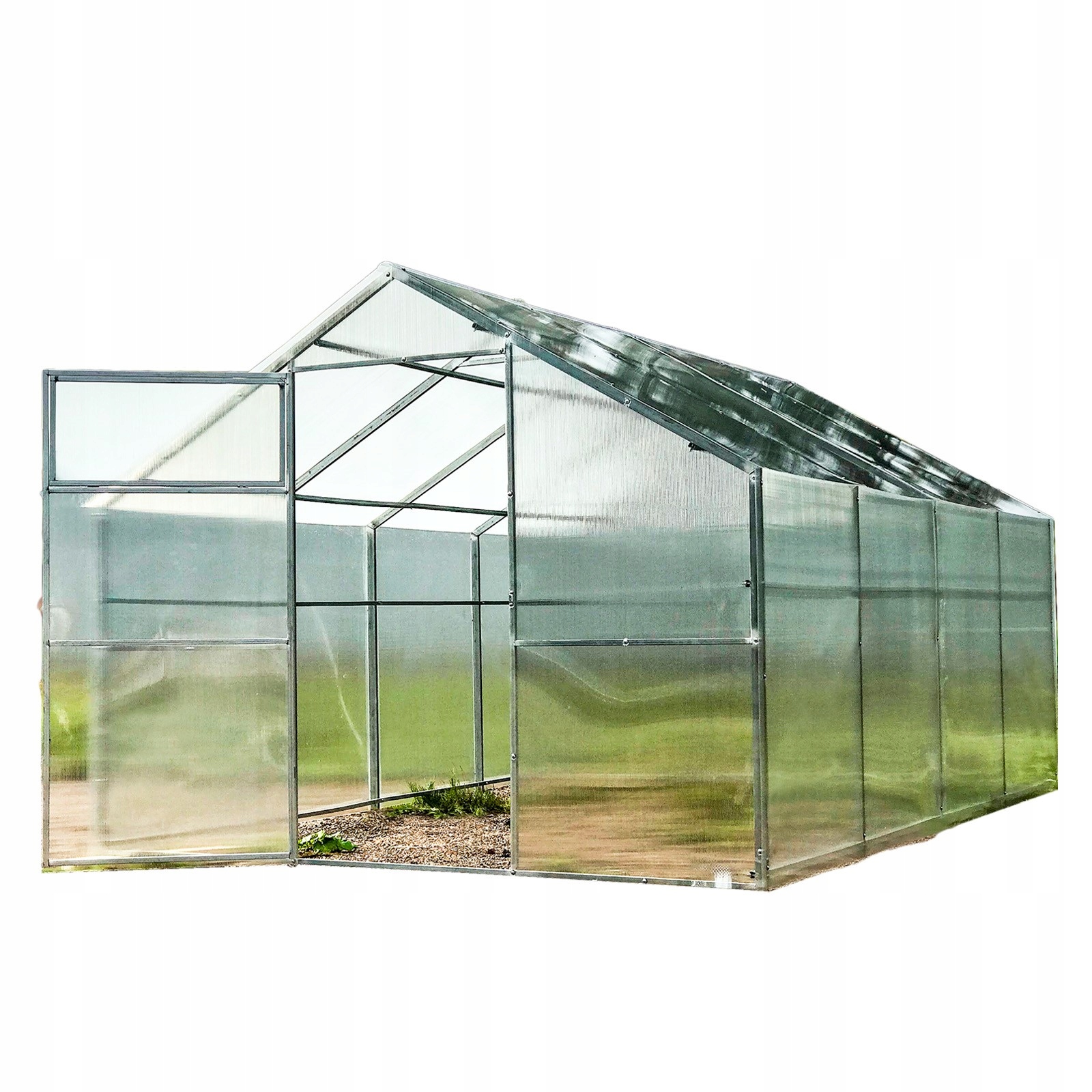 Polykarbonátový skleník 3x8 m Lun Fix zahradní domek 20x40 mm z polykarbonátu 4 mm