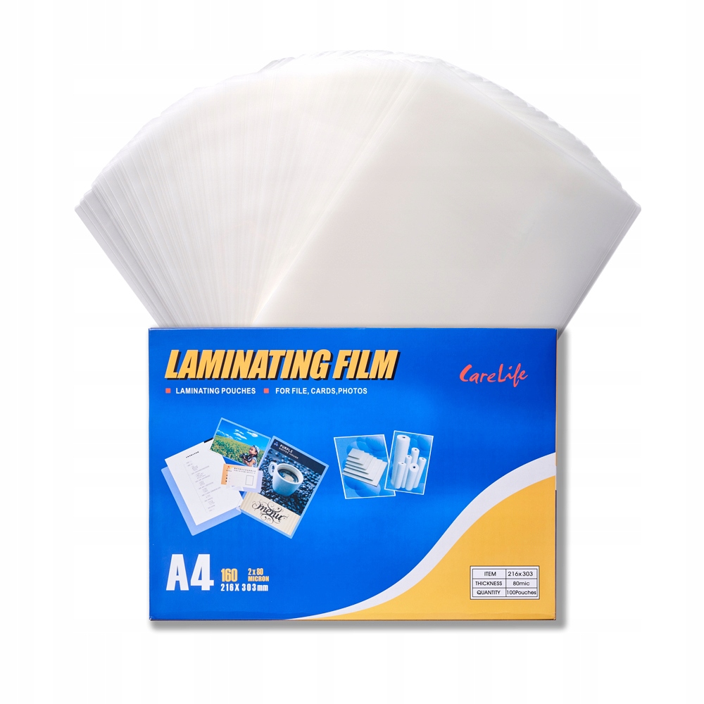 

Folia Laminacyjna do Laminowania A4 80 MIC 100 szt