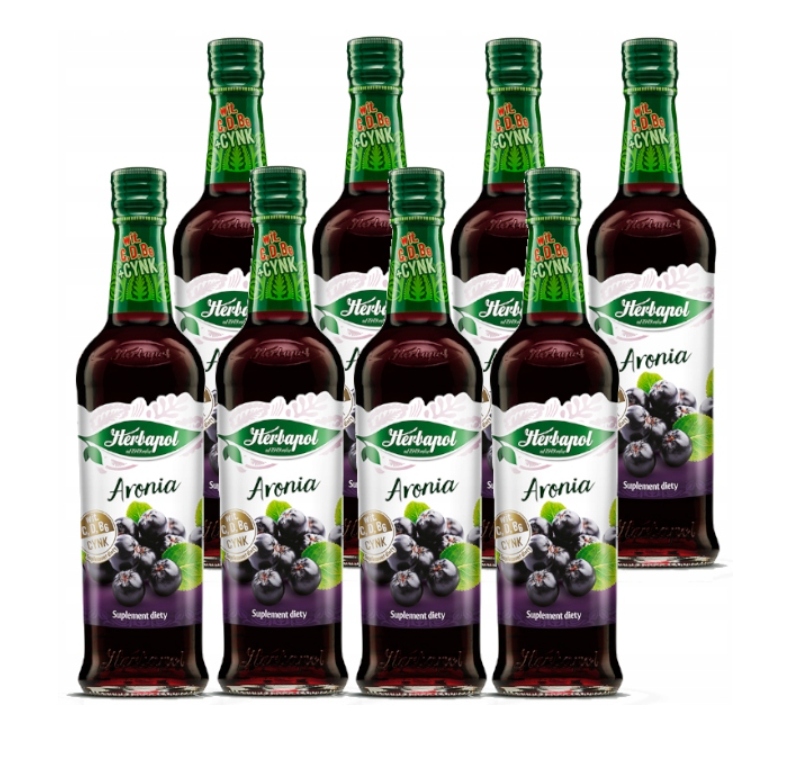 Levně 8 x Sirup Aronia Herbapol 420 ml