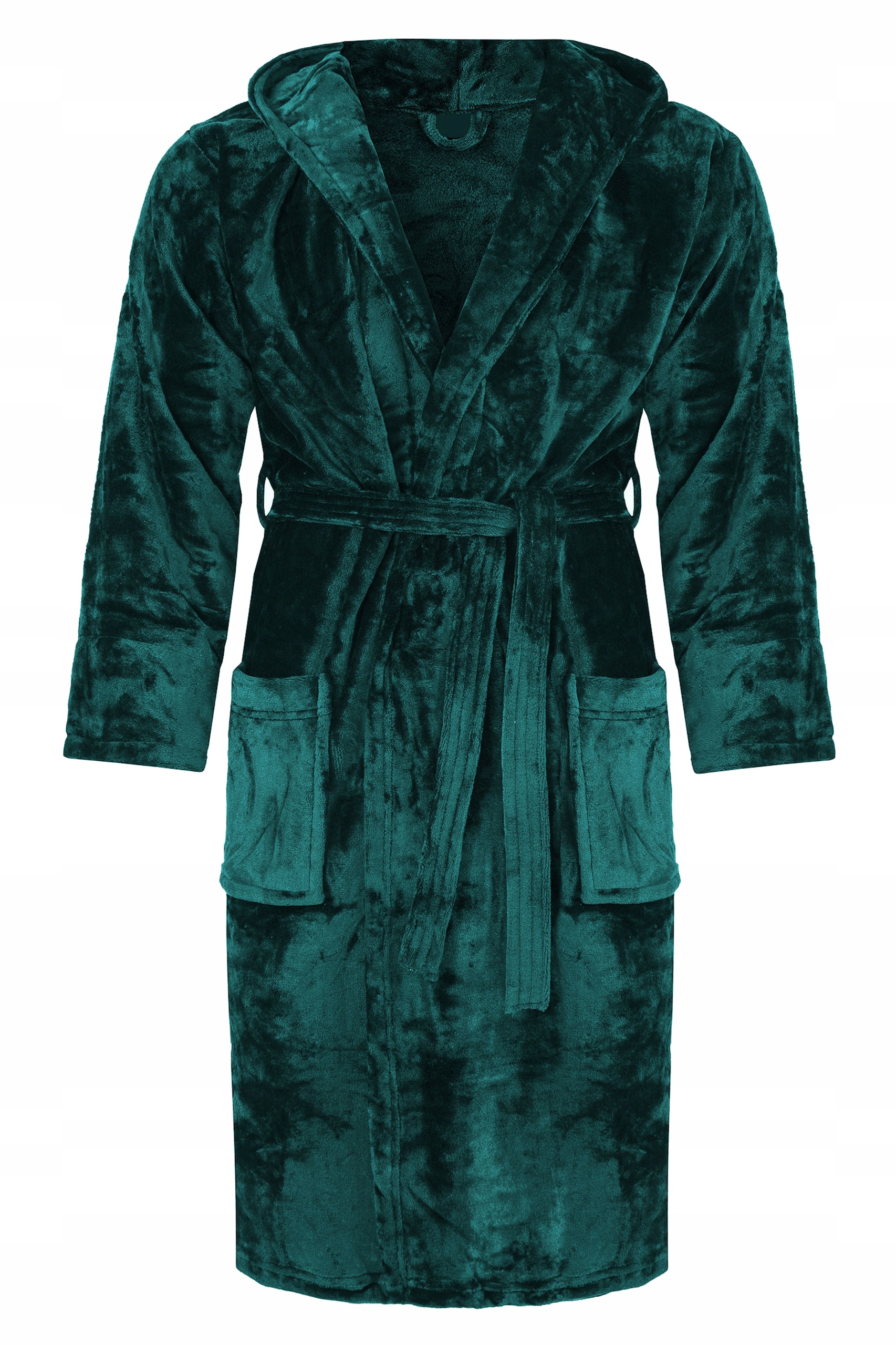 Župan s S Kapucí hladký 3XL pánský teplý XXXL zelený