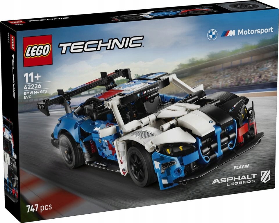 Lego Technický Závodní Automobil Bmw M4 GT3 Evo Sada Kostek 42226