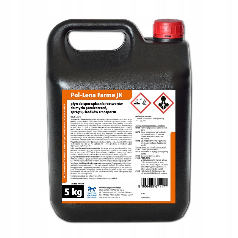 

Vetos-farma Pol-Lena Jk 5L Odkażanie dezynfekcja