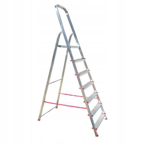 Schodíky Al, 7 priečky, nosnosť 120 kg, Alve 2917