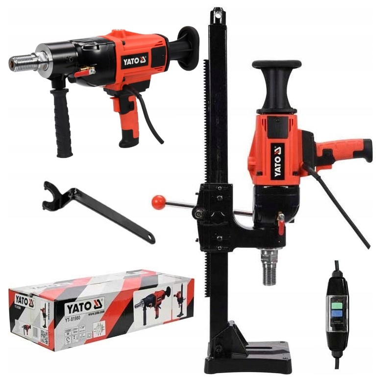Wiertnica Diamentowa Otwornica Ze Statywem 2200W YT-81980 Yato