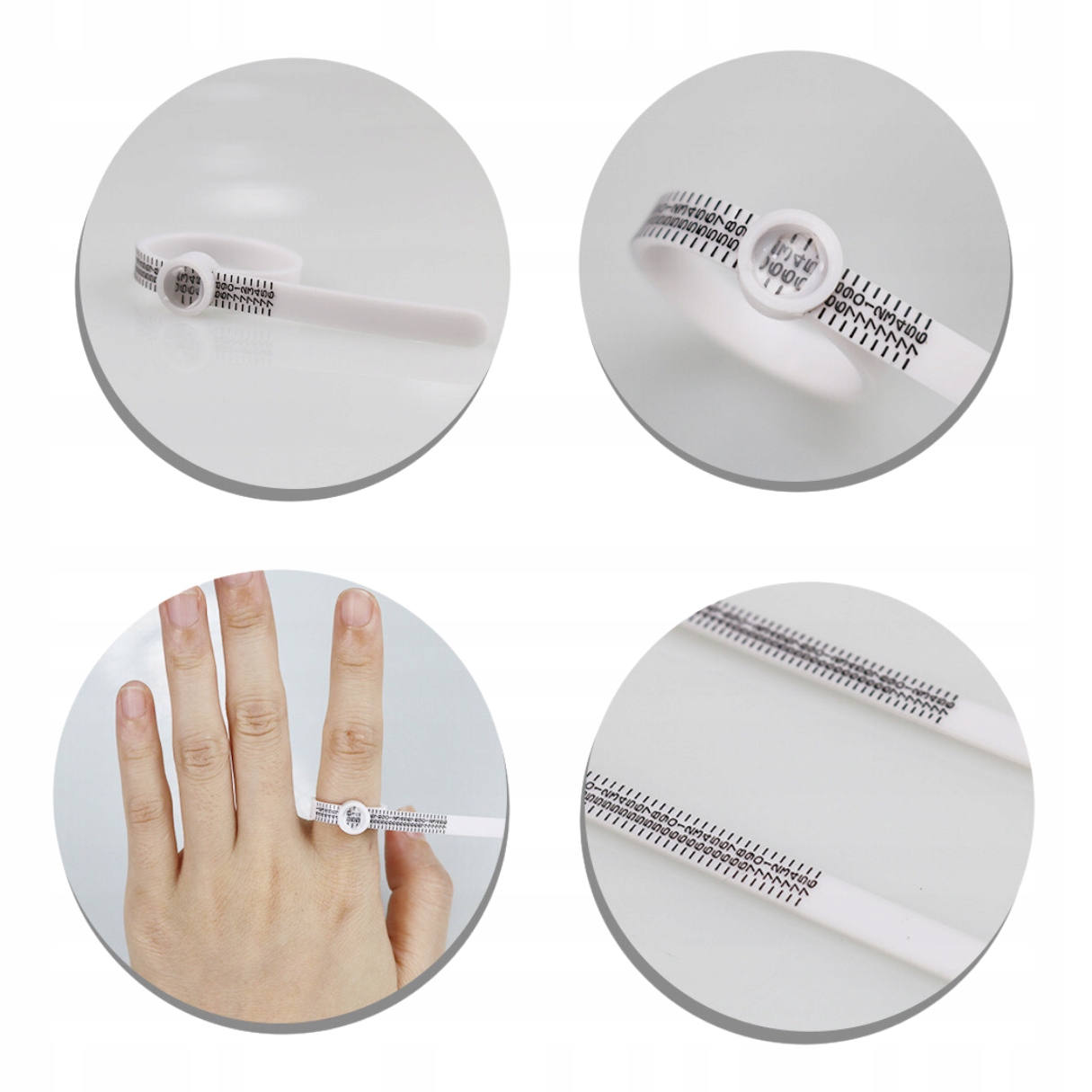 MOCNA MIARKA JUBILERSKA NA PALEC MULTISIZER DO PIERŚCIONKA OBRĄCZKI MIARA Kolekcja Miara do pierścionków obrączek