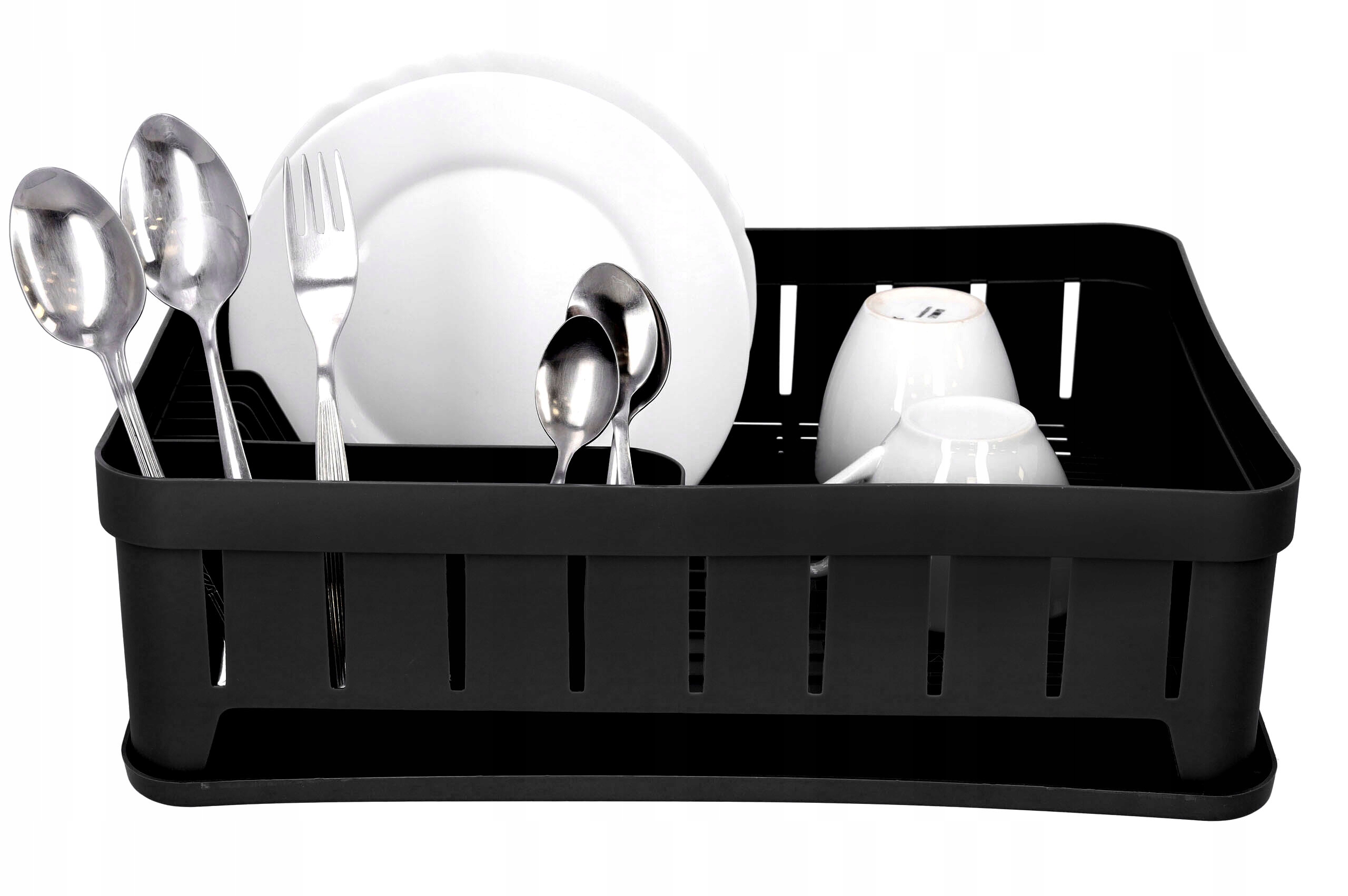 Suszarka do naczyń czarna stojąca loft ociekacz Długość 40 cm