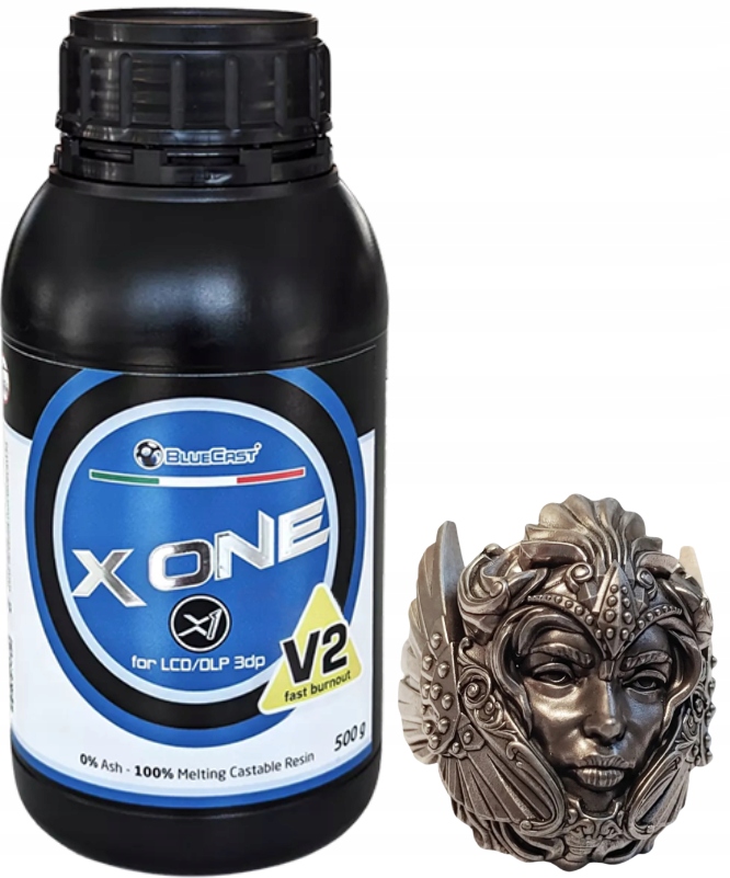 Żywica Uv BlueCast X-One V2 Jubilerska 0,5kg 0,5l Do Drukarki 3D Precyzyjna