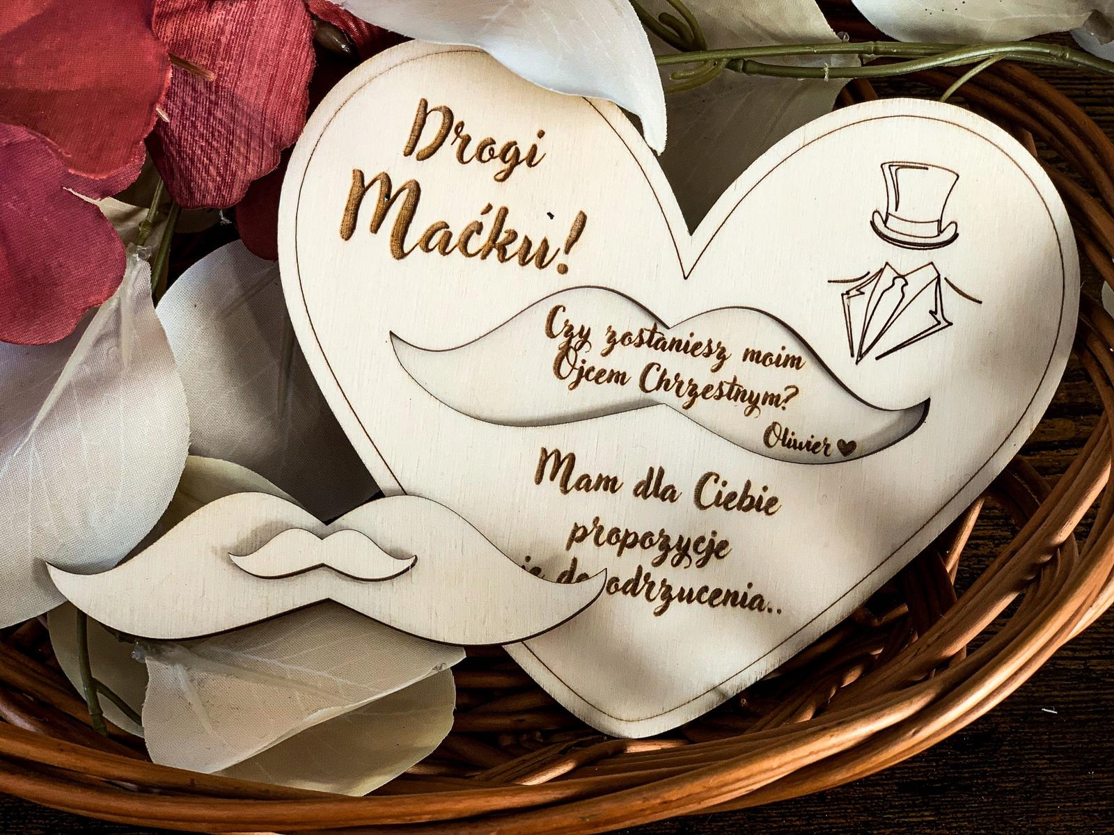 WUJKU CZY ZOSTANIESZ MOIM CHRZESTNYM ZAPROSZENIE CHRZEST PROŚBA CHRZESTNEGO Rodzaj chrzest