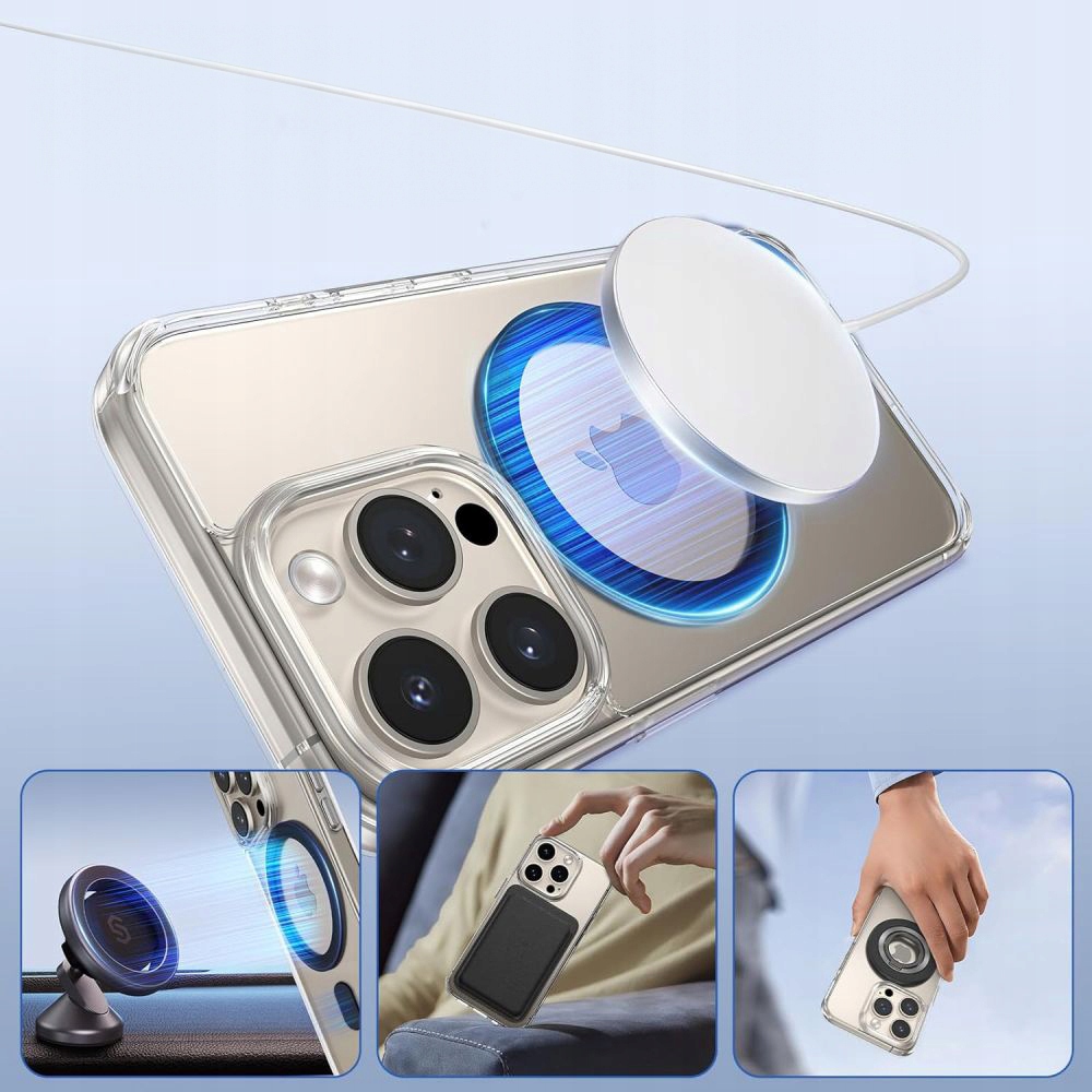 RING ADAPTER BLASZKA DO MAGSAFE NA TELEFON DO ETUI UCHWYTU + POZYCJONER Marka Tech-protect