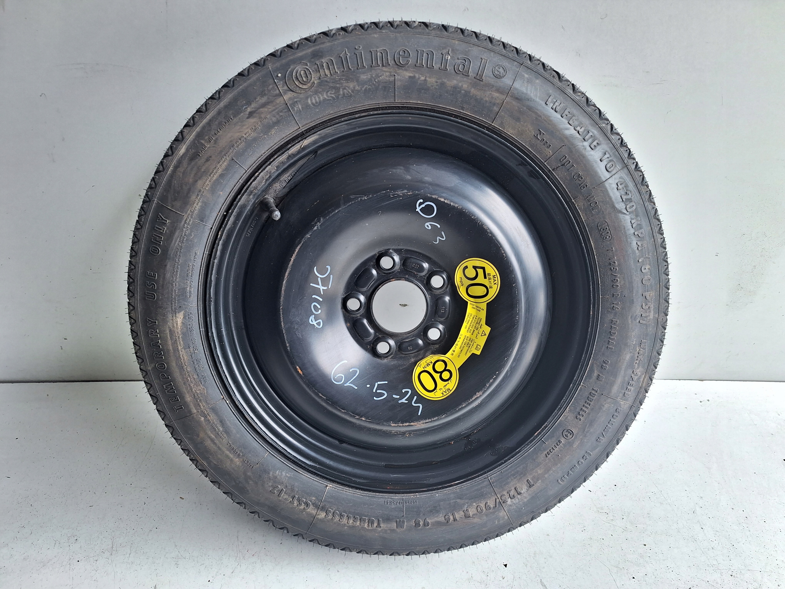 FORD 5X108 wheel spare 125/90 R16