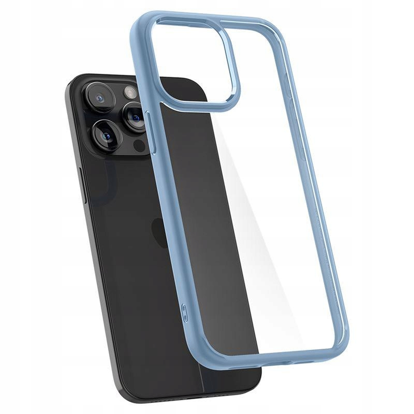 Pouzdro Spigen Crystal Hybrid pro iPhone 15 Pro Max Tpu, průhledné, modré