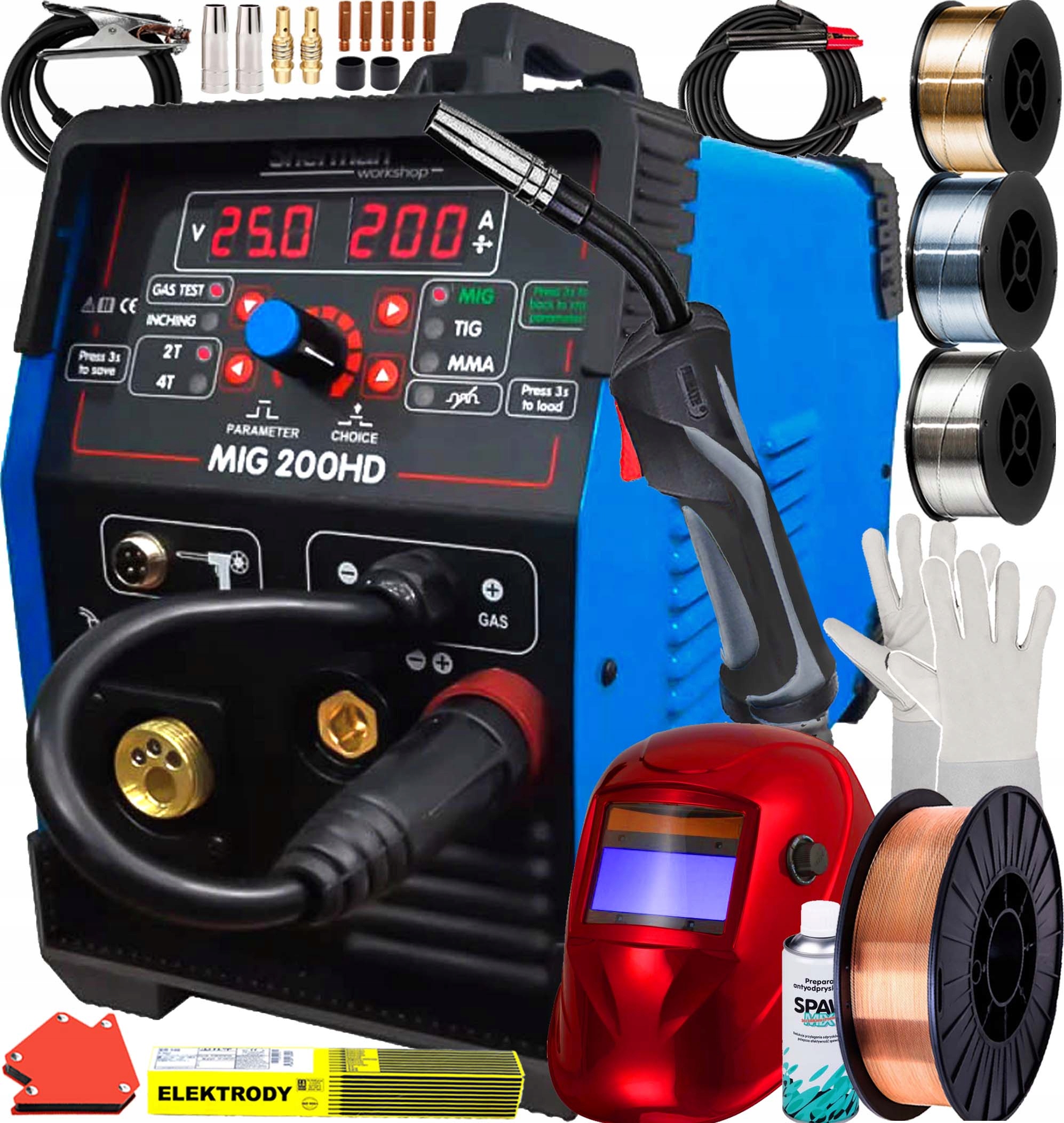 Svářečka Migomat Sherman 200 Hd 200A Mig Tig Mma