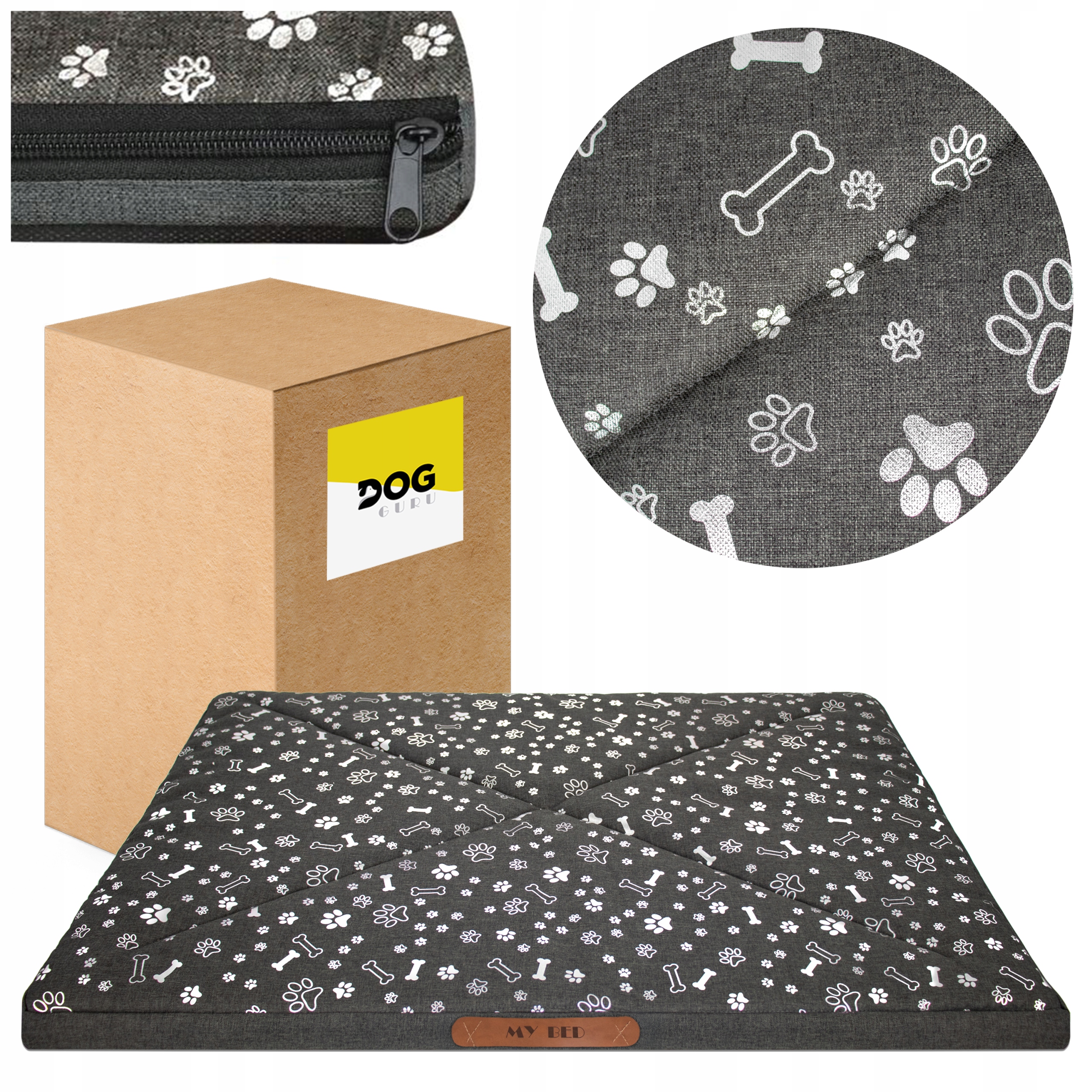 Levně Voděodolný Pelíšek Pro Psí 100x70x5 cm Velká Matrace XL Se Zipem