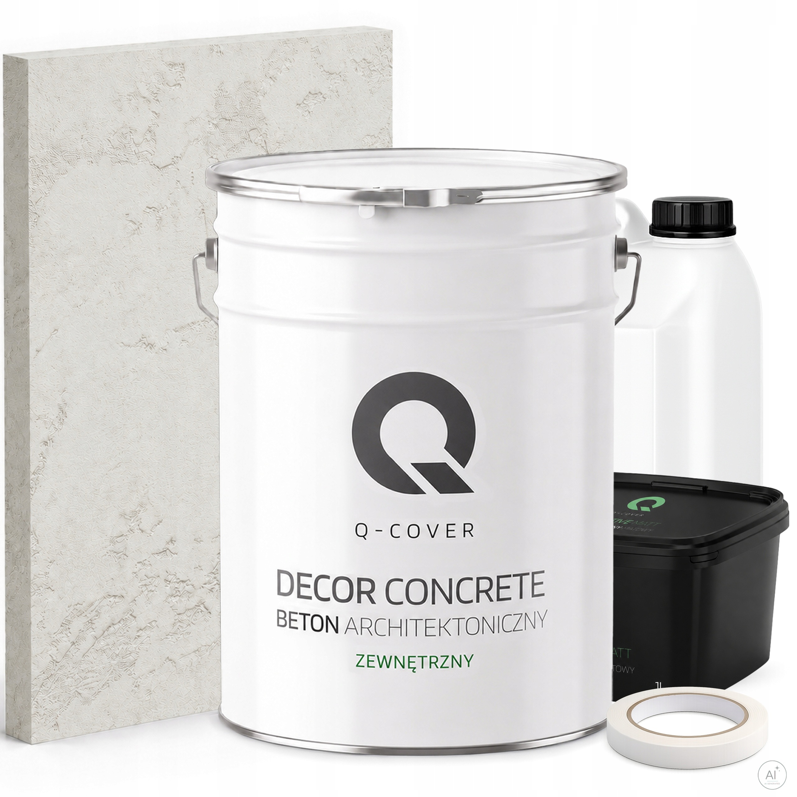 Architektonický Venkovní Beton Set Bílý F101 19kg Komplet 10m2